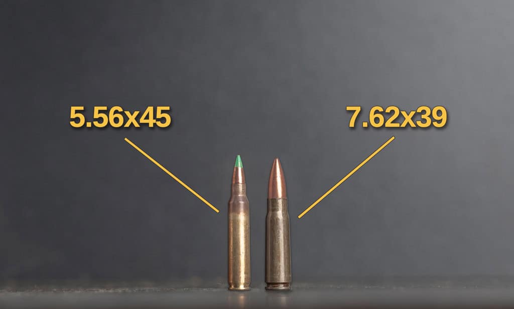5.56x45 and 7.62x39