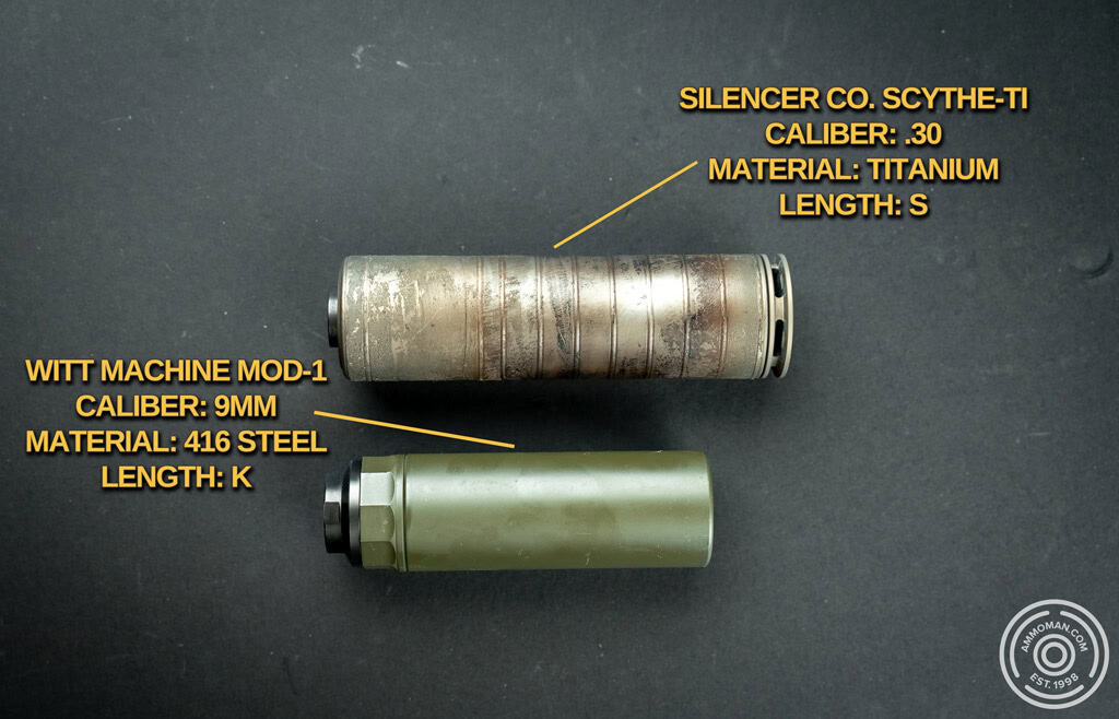 Comparing titanium vs steel suppressors.
