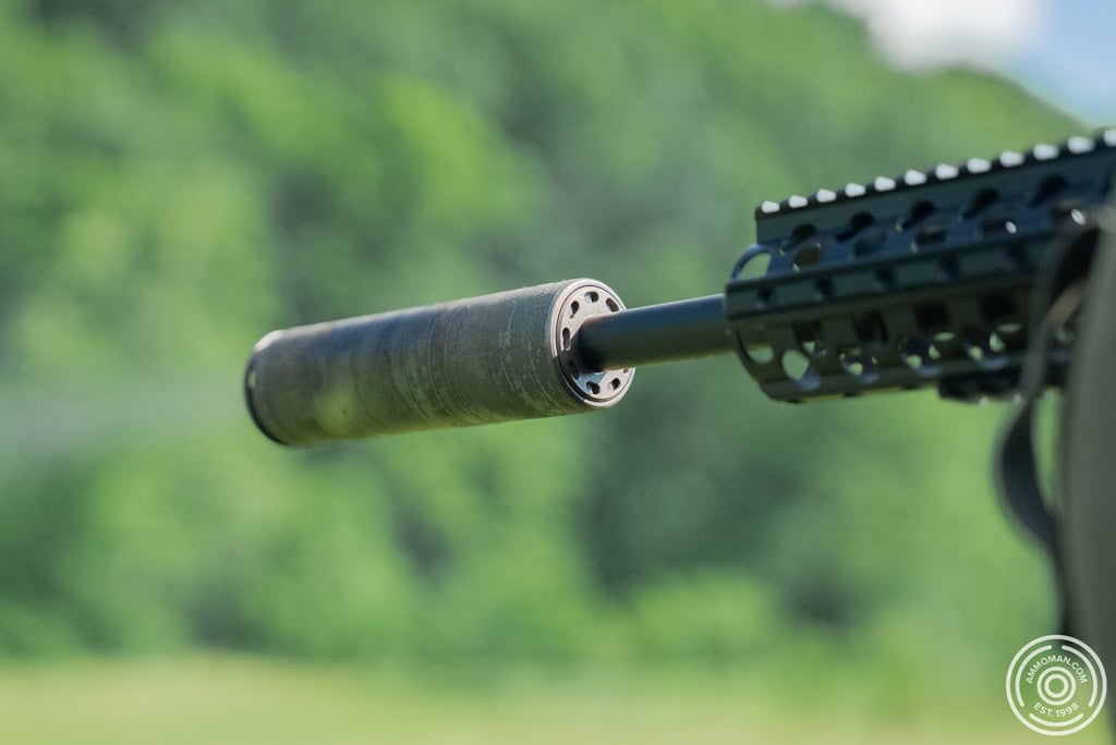 .308 exiting suppressor.