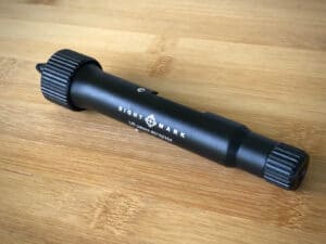 A laser foresight can make it easier to sight in a rifle