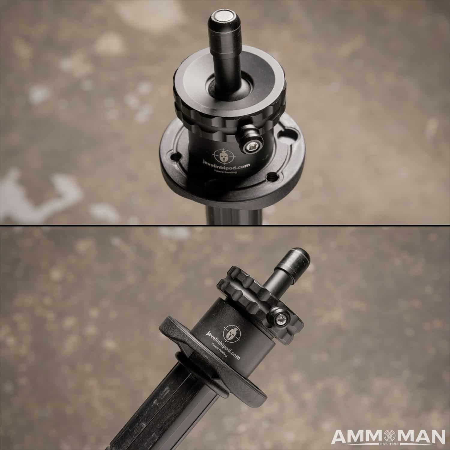 A close up shot of the SPE "Davros" tripod head