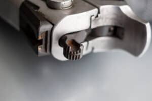 rusty and broken used gun part