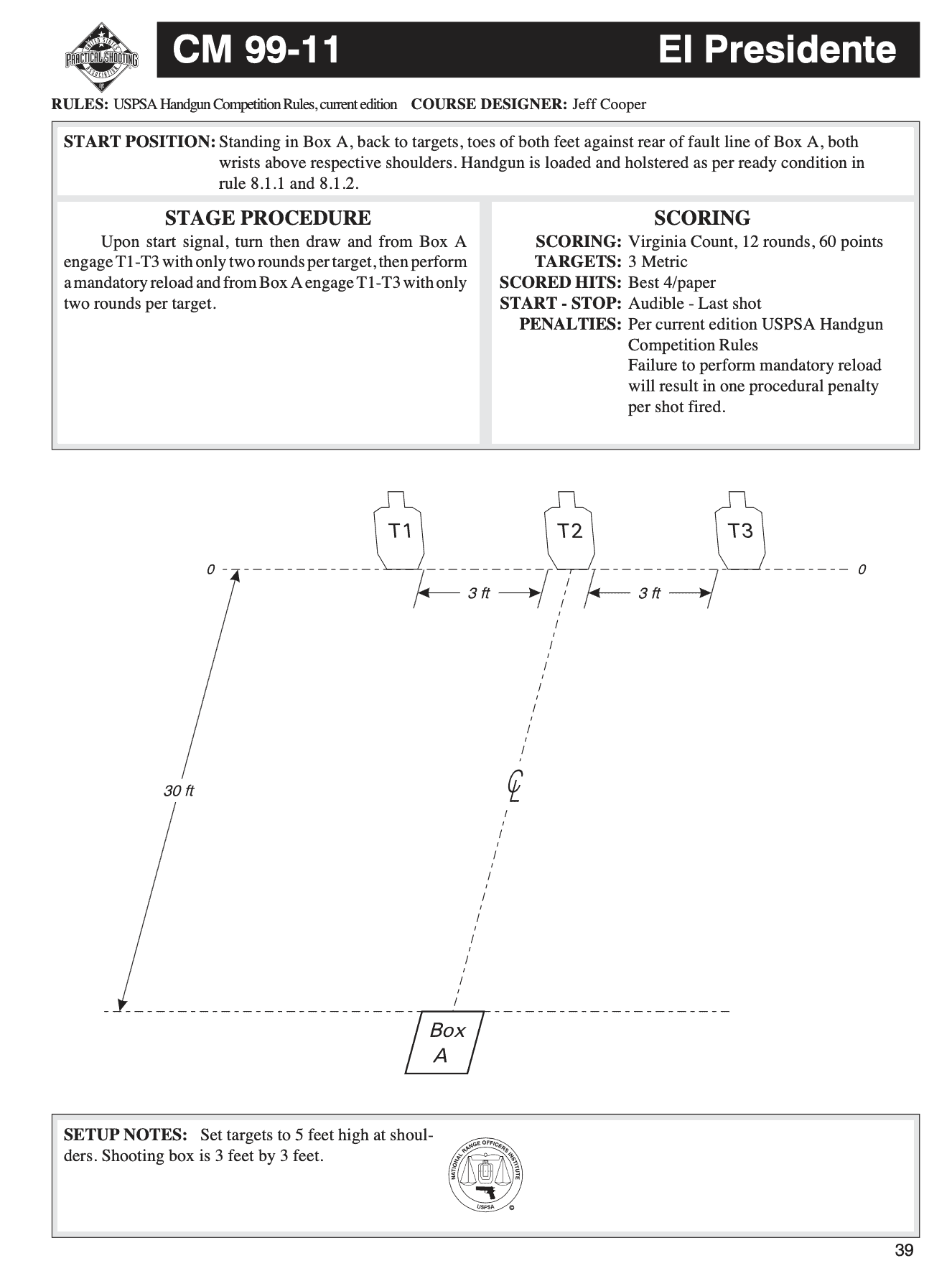 Standard Pistol Drills The El Presidente AmmoMan School of Guns Blog