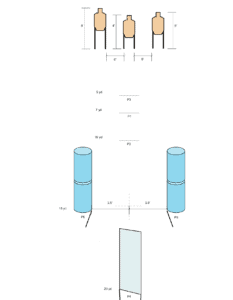 The original IDPA Classifier with multiple targets set-up at a shooting range