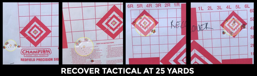 Recover Tactical results