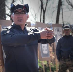 Scott Jedlinski explaining red dot techniques