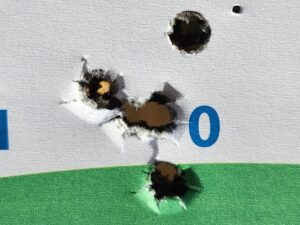 CCI Stinger ammo test results - shots fired into target